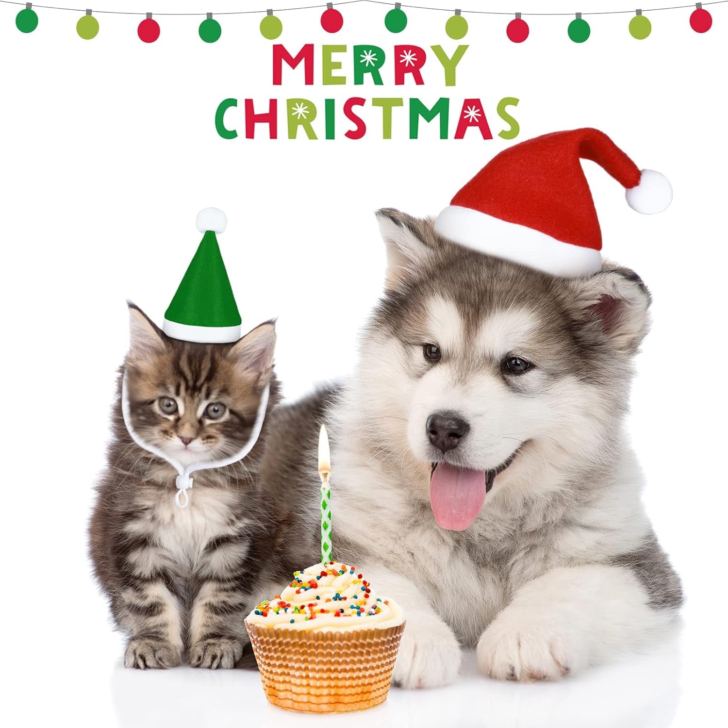 4 Pieces Pet Christmas Hats